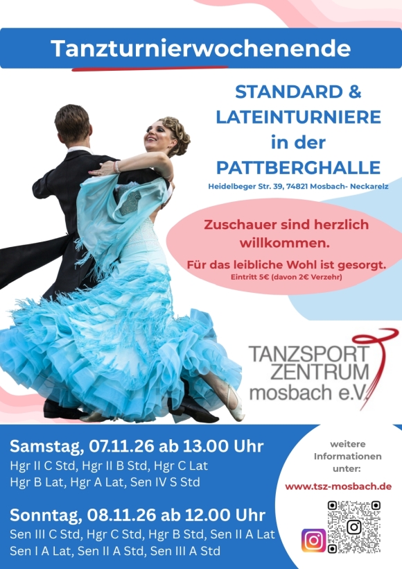 Tanzwochenende am 7. / 8. November 2026